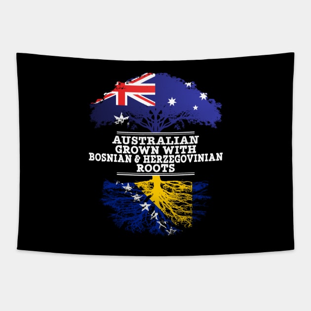 Australian Grown With Bosnian Herzegovinian Roots - Gift for Bosnian Herzegovinian With Roots From Bosnia  Herzegovina Tapestry by Country Flags