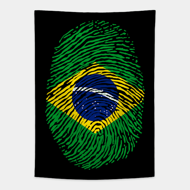 Brazil Flag Tapestry by Trippycollage