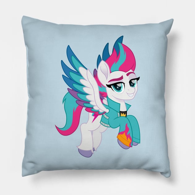Zipp Storm in EQG outfit Pillow by CloudyGlow