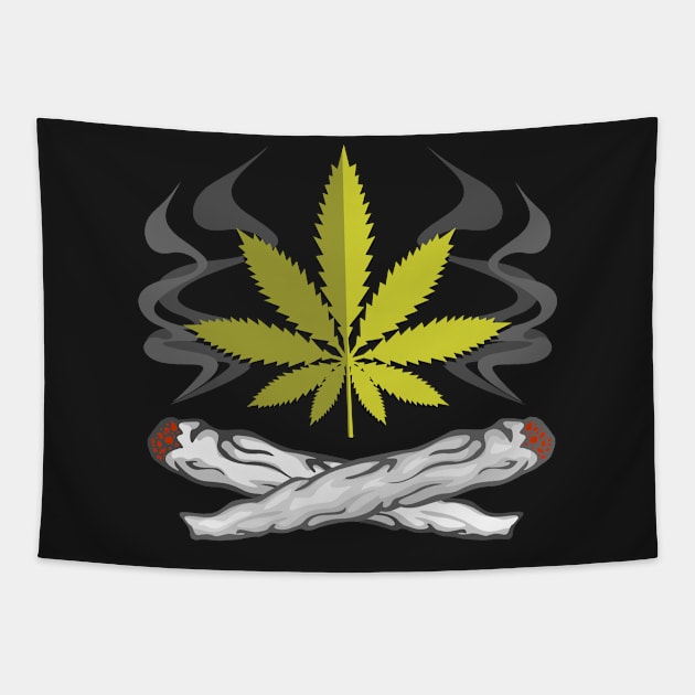 Marijuana Joint Blunts Tapestry by RadStar