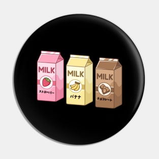 Milk Cow Japanese Katakana Cows Kawaii Since Pin