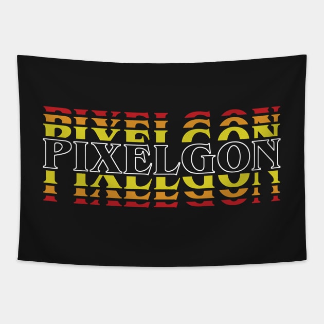 Pixelgon Echo Black Tapestry by vedderjoshua