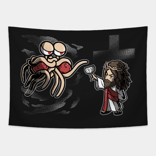 FSM x Jesus Tapestry by YhaniDoriasArts