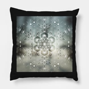 Frozen | Winter Sacred geometry Pillow