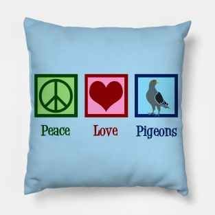 Peace Love Pigeons Pillow