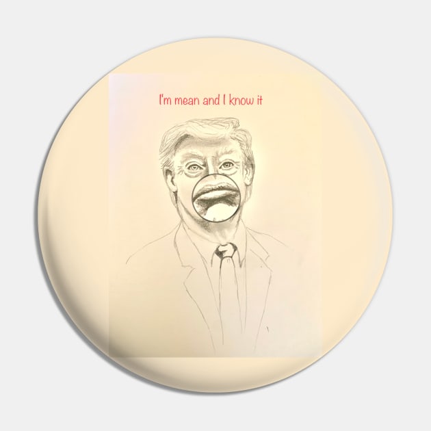Donald Trump Pin by The artist of light in the darkness 