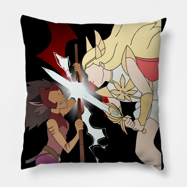 Hard battle v.2 Pillow by ManuLuce