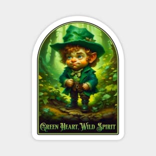 Watercolor Leprechaun Spirit Magnet