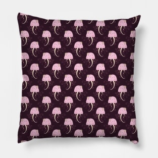 Pink Jellyfish Pattern Pillow