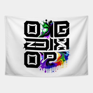 QR code art design Tapestry