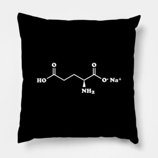 MSG Monosodium Glutamate Molecular Chemical Formula Pillow