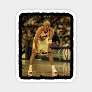 Jason Kidd - Vintage Design Of Basketball Magnet