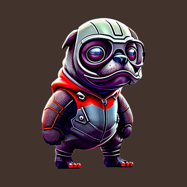 Cute Pug in Insect Costume - Adorable Pug Dressed up as Ant Hero by fur-niche