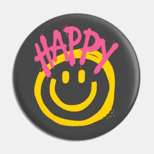 Happy Face Pin