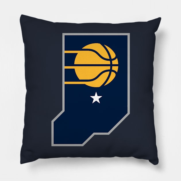 Pacers-City Pillow by ijacknesyri