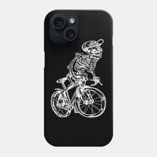 SEEMBO Skeleton Cycling Bicycle Cyclist Bicycling Biker Bike Phone Case