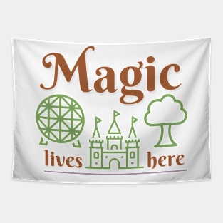 Magic Lives in Disney Parks Tapestry