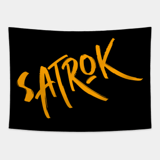 Satrok Brand (Orange) Tapestry