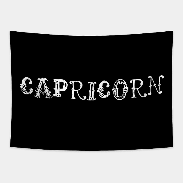 Capricorn Zodiac Horoscope Sign Tapestry by swagmaven