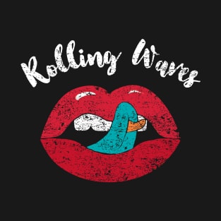 Rolling waves for Surfer girls T-Shirt