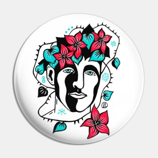 Art face Pin