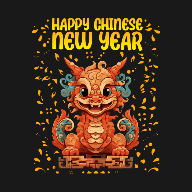 Majestic 2024 Dragon - Lunar New Year Celebration Design by star trek fanart and more