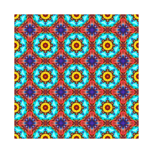 Moroccan arabic oriental tile pattern by redwitchart