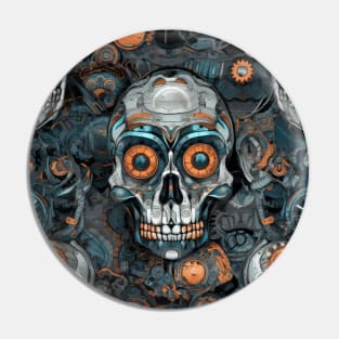 Mecha Skulls Pin