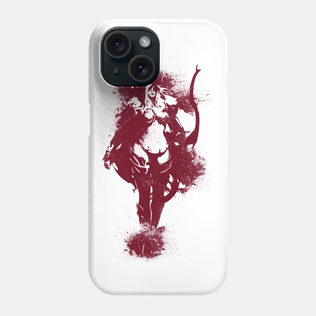 Dark Lady - Red v2 Phone Case by Scailaret