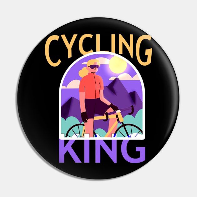 Cycling King Pin by Boztik-Designs