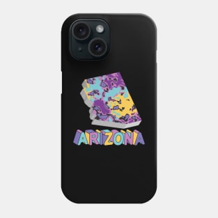 Arizona State Map Art Phone Case
