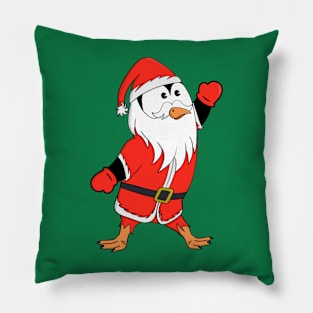 Santa Claus Penguin Ready for Christmas Pillow