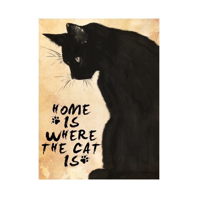 Home Is Where The Cat Is by AnnetteNortonDesign