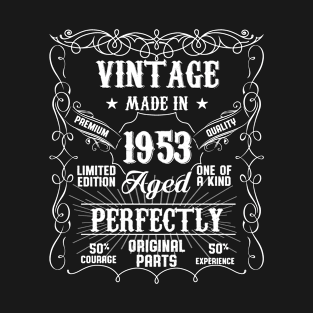 Vintage 70th Birthday Made In 1953 70 Years Old T-Shirt