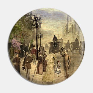 Victorian Picadilly Street Pin