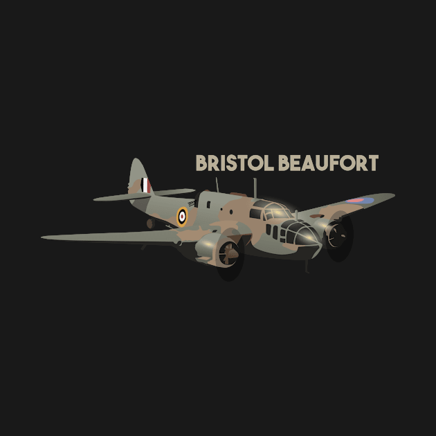 Bristol Beaufort British WW2 Airplane by NorseTech