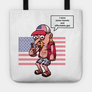 I Miss Mean Tweets And Affordable Gas Cartoon Tote