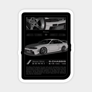 Silvia S14 Zenki (gray) Magnet