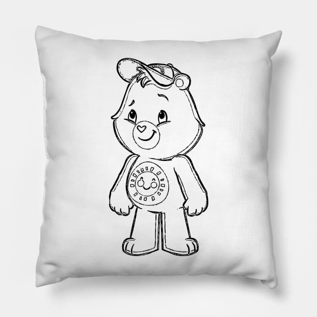 caring handsome bear Pillow by SDWTSpodcast