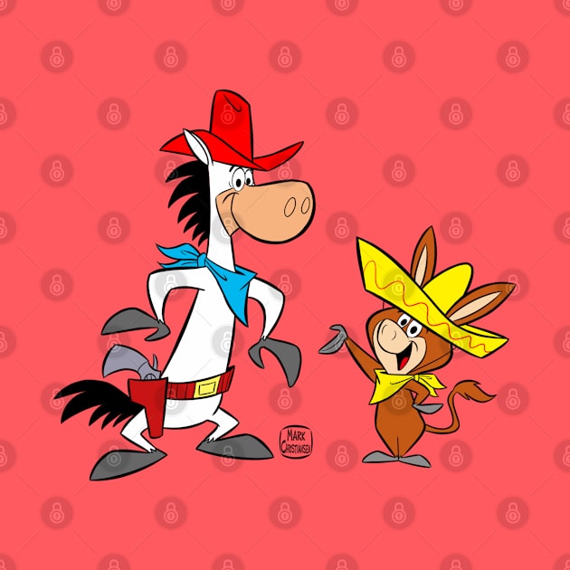 Quick Draw McGraw and Baba Looey in Color by markscartoonart62