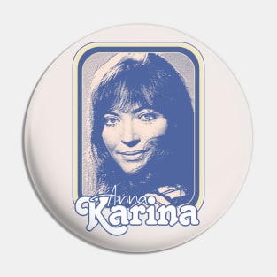 Anna Karina // ORIGINAL Retro Nouvelle Vague Fan Design Pin