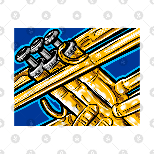 Pop Art Trumpet by barryfuxa