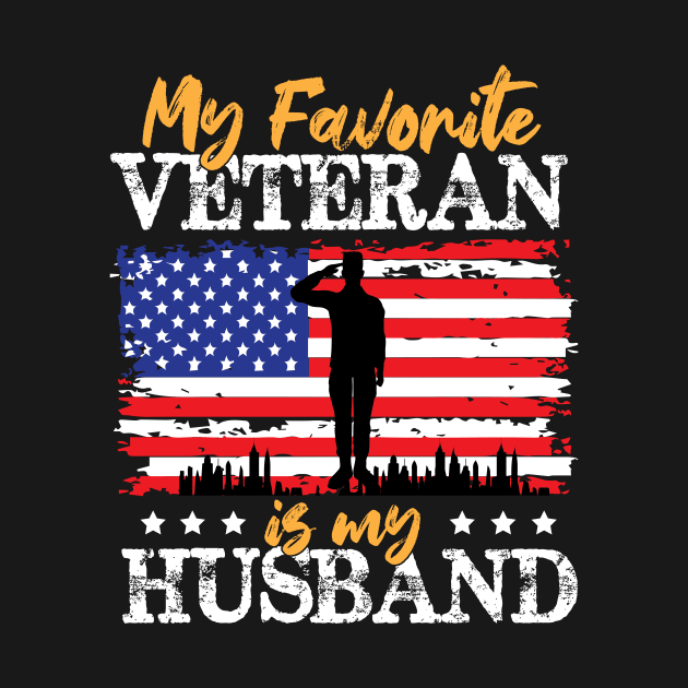 My Favorite Veteran Is My Husband,  Us Marine Veteran, Us Veterans Day Gift by printalpha-art