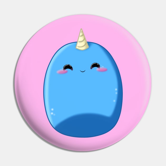 Finn the Narwhal Pin by Bunnibi