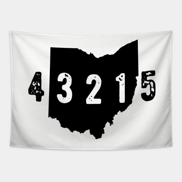 43215 Zip Code Ohio  Downtown Columbus Tapestry by OHYes