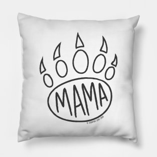 Mama Bear Print © GraphicLoveShop Pillow