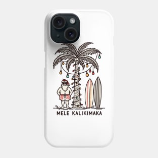 Mele Kalikimaka Hawaiian Christmas In July Hawaii Santa Phone Case