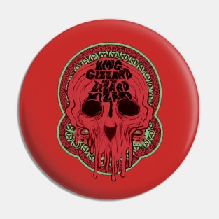 Lizard skull Red Pin