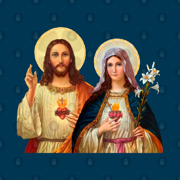 Sacred and Immaculate Heart of Jesus and Mary by Brasilia Catholic