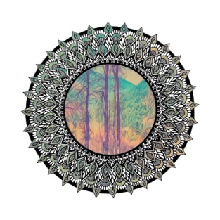 Wispy Trees Mandala T-Shirt